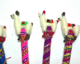 New 4 llama wool pens