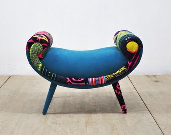 Turquoise pouf | Etsy