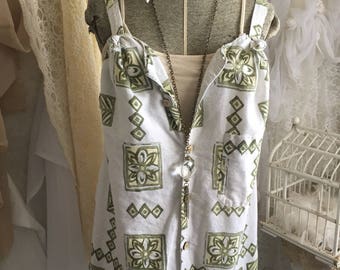 Upcycled tunic top tattered frayed funky festival wear summer tops