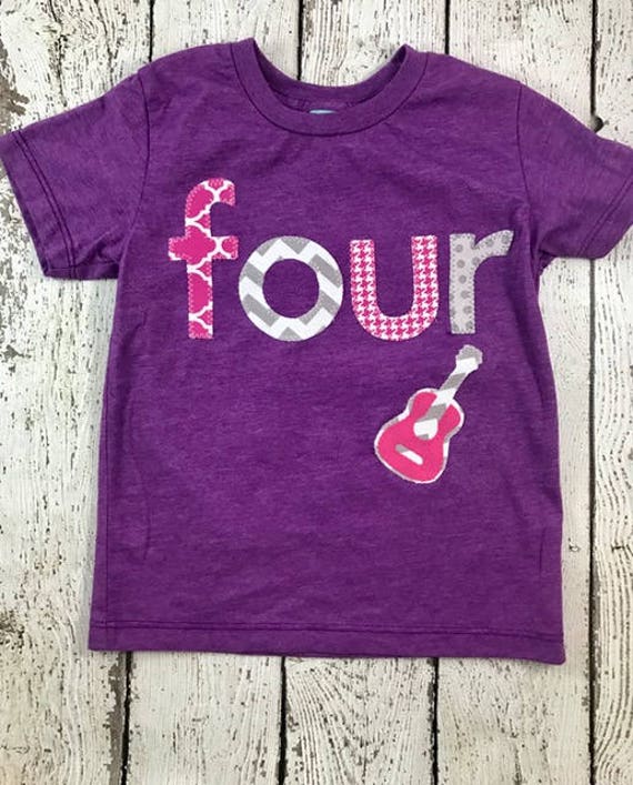 Girl's birthday shirt, rocker party, Rockstar birthday, rocker party, rockstar shirt, rock and roll party, guitar decor, guitar shirt Il_570xn