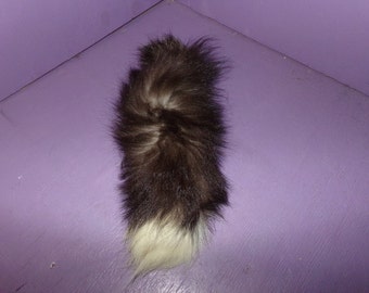 Real animal skin fur parts hide Huge Fox Tail tanned fly fishing