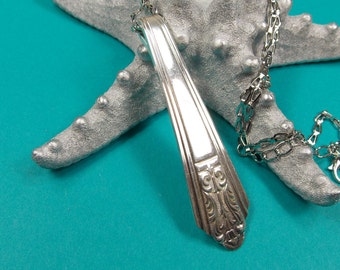 Spoon Jewelry, Spoon Necklace Pendant, Silverware Jewelry, Royal Saxony by Royal Saxony, 1935, Ready to Ship Gift Under 20**SALE Sale SALE**