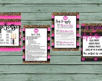 INSTANT DOWNLOAD LipSense Printables How to tips and tricks
