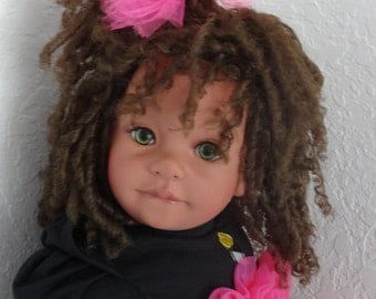 Lightly Reborn Biracial/Ethnic 23" Toddler Girl Doll "Zebra Glam Daniella"