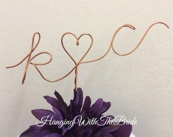 Custom Cake Topper - Wedding Cake Topper, Mr & Mrs,Wire Cake Topper, Personalized Cake Topper, Unique Wedding Gift