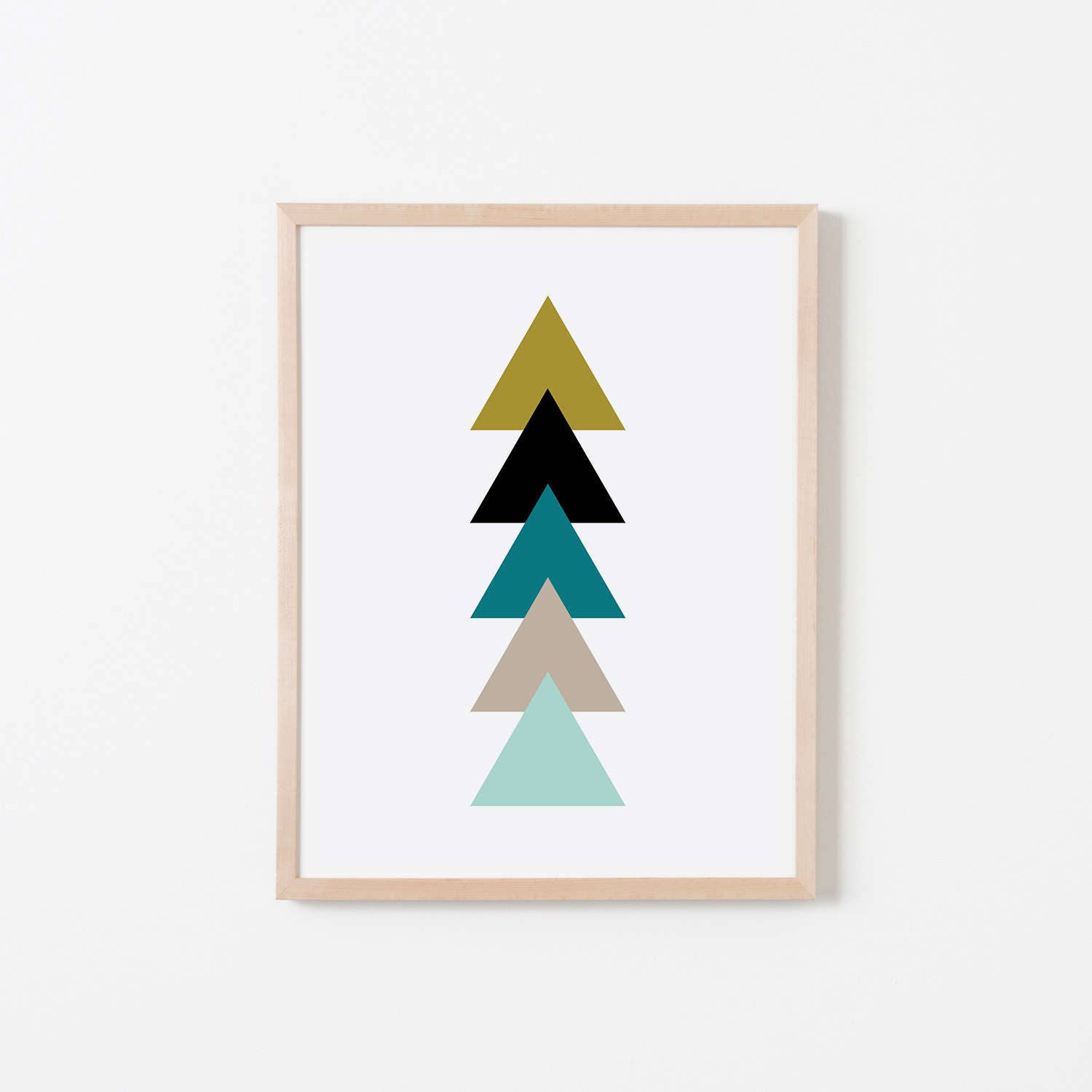 Mustard Seed Triangles Nursery Art. Nursery Wall Art. Nursery