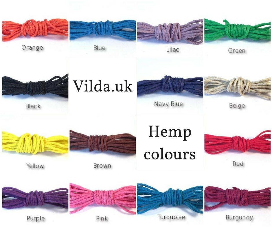 Personalised Hemp Bracelet Any Name Bracelet Letter Bead