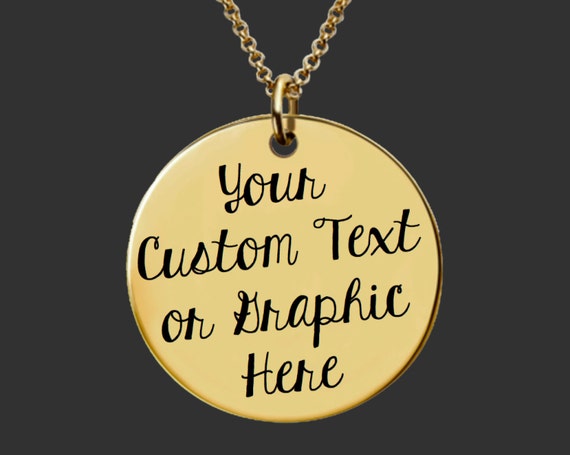 Gold Necklace | Custom Personalized Gold Jewelry | Personalized Gold Necklace | Your Message Here | Custom Gold Necklace | Korena Loves