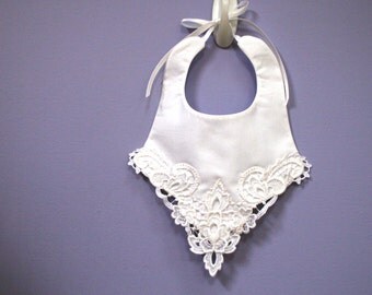 Baby Bib - Baptism Bib - Christening Bib - Baby Shower gift - Take-me-home gift - Newborn Photo Prop