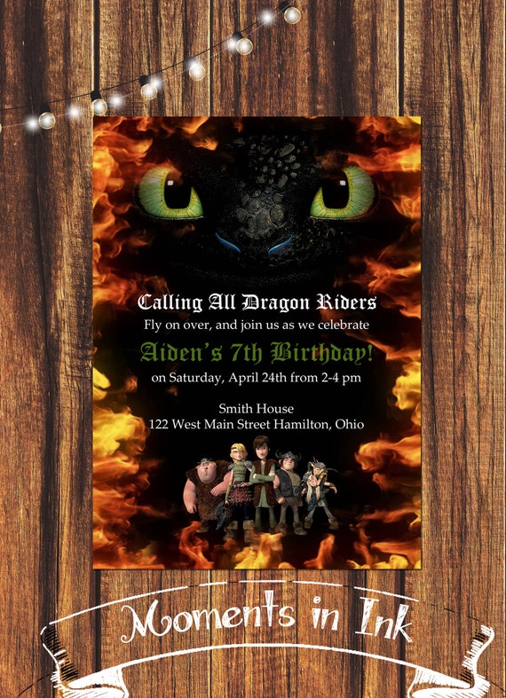 how-to-train-your-dragon-birthday-invitation-free-shipping