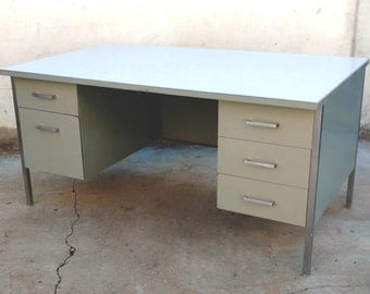 Items similar to McDowell & Craig Vintage Steel Tanker Desk - Fully ...