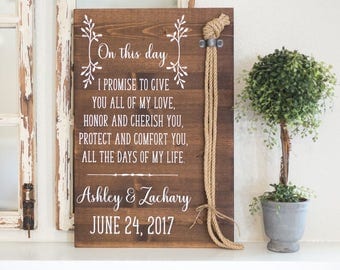 Unity Ceremony, Unity Cords, Wedding Sign, Cord of Three Strands, Wedding Vows