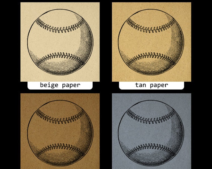 Printable Baseball Graphic Image Sports Digital Download Artwork Antique Clip Art Jpg Png Eps HQ 300dpi No.4040