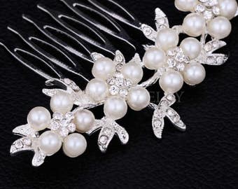 Pearl Bridal Hair Combs Tiara Hairpin Hair Wedding Accessories