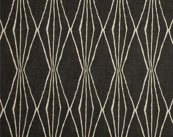 Custom Shower Curtain // Robert Allen Charcoal Damask // Stall// Choose Size // Buttonholes// 72 x 72 // Extra Wide or Narrow