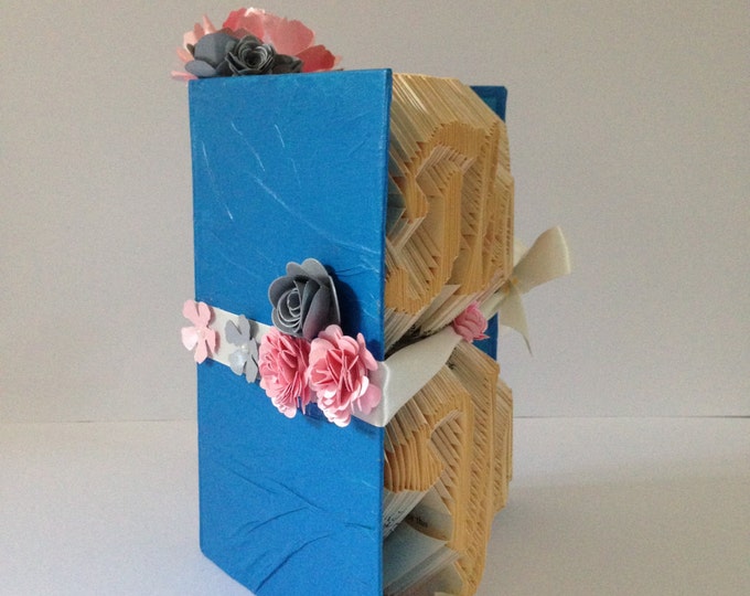 THANK YOU -Book folding art, Wedding, Gift, Special Occasion, Made to order