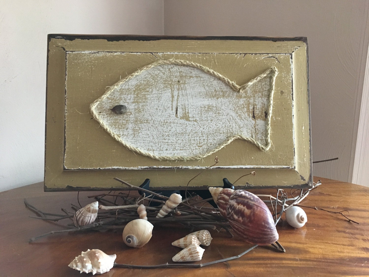 Rustic Fish Decor//Wooden Fish//Beach Decor//Bathroom