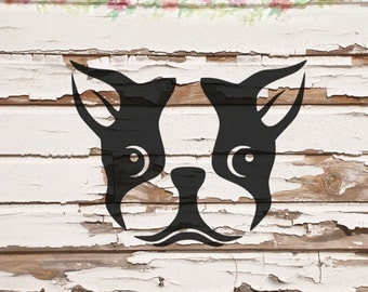 Boston Terrier, dog, puppy SVG, PNG, DXF files, instant download