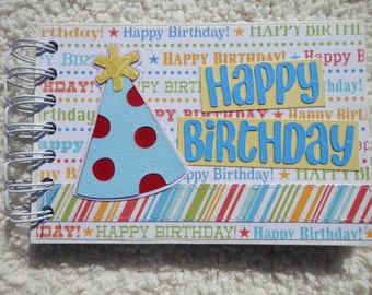 4x6 Birthday Mini Scrapbook Photo Album