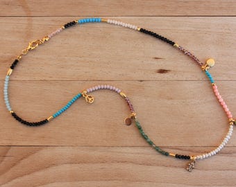Summer Boho Necklace,Colorful Evil Eye Necklace