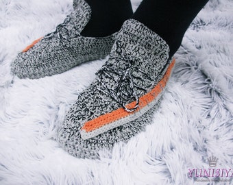 Men's slippers The Yeezy Boost 350 V2 Slippers Street Shoes Yeezy 750 Boost Grey Slippers Shoes Crocheted slippers athletic shoes BB113