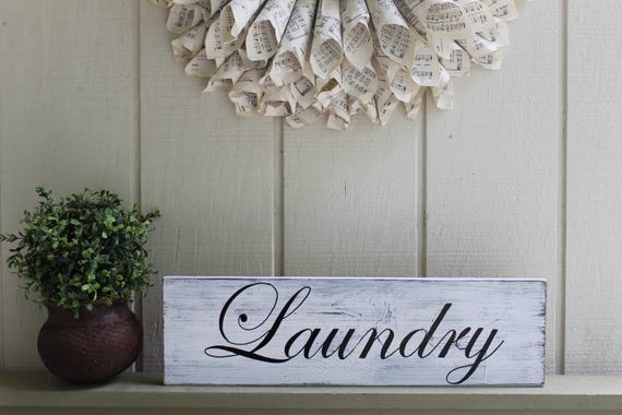 laundry signs decor