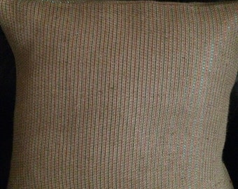 Burlap Pillow cover