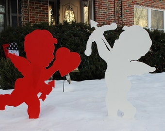 Valentines Cupid Silhouettes