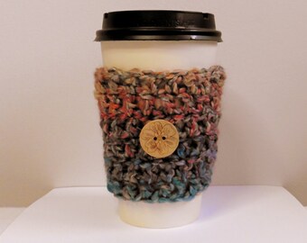 Coffee Cup Sleeve Cozy Take Out Coffee Cup Sleeve Cozy Crocheted Coffee Cup Sleeve Cozy Blue Coffee Cup Sleeve Cozy Blue Take Out Cup Cozy