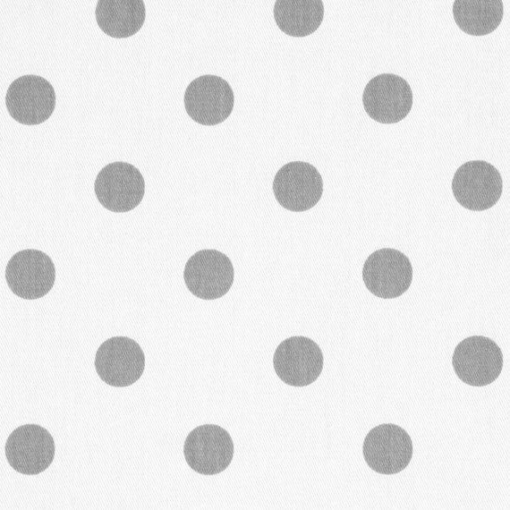 Grey and White Polka Dot Fabric Preimer Prints Polka Dots