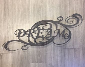 Imagine Create Dream Tin Sign – 8x11 Inch Metal Wall Art, Rustic, Made In USA, Tinworld A436