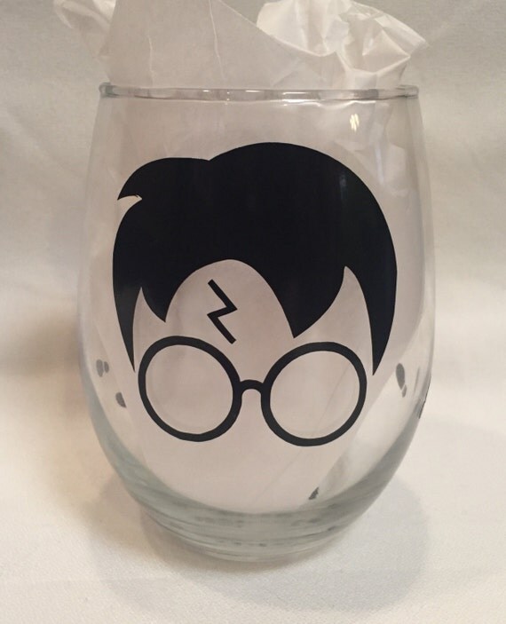 Harry Potter Wine Glass mischief managed i solemnly swear