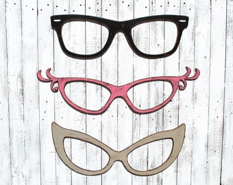 Eyeglass Wall Decor Cats Eye Glasses Wayfarer Eyeglasses Optometry Wall Art Optical Shop Art Large Eyeglasses Big Eyeglass Optometrist Gift