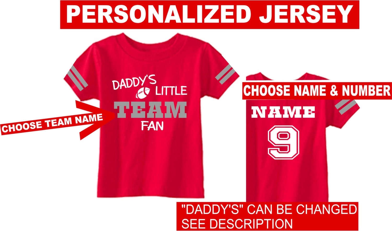 personalized baby football jersey custom made football stuff