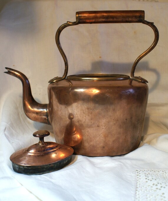 Irish Copper Kettle Vintage Antique