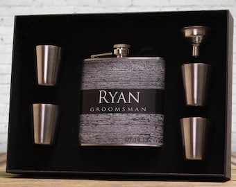Best Man Gift, Personalized Flask for Best Man and Groomsmen