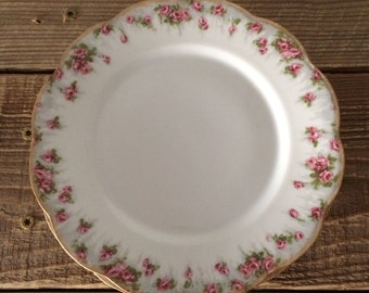 Set of 4 Frederic Lanternier Limoges Floral Salad Dessert Plates