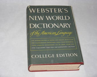 Vintage Webster's New World Dictionary 1960's college edition