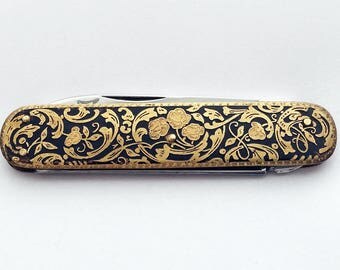 1950s Vintage Pocket Knife / German Art Deco Ladies Folding Knife
