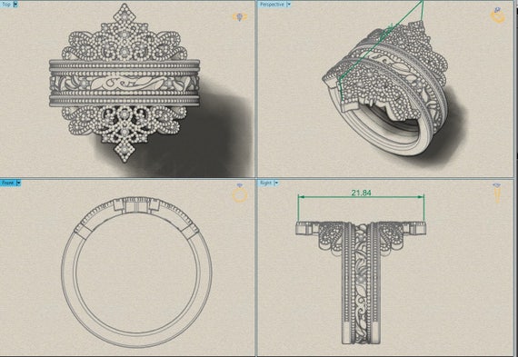 Custom ring design CAD design Custom designed rings