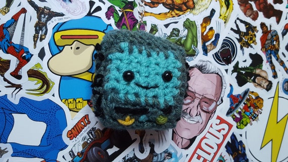 Adventure time BMO crochet amigurumi keyring bag charm crochet