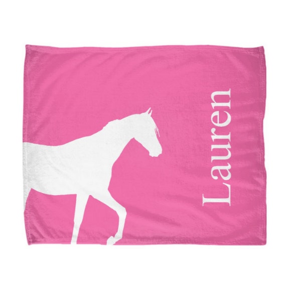 plush horse throw blanket