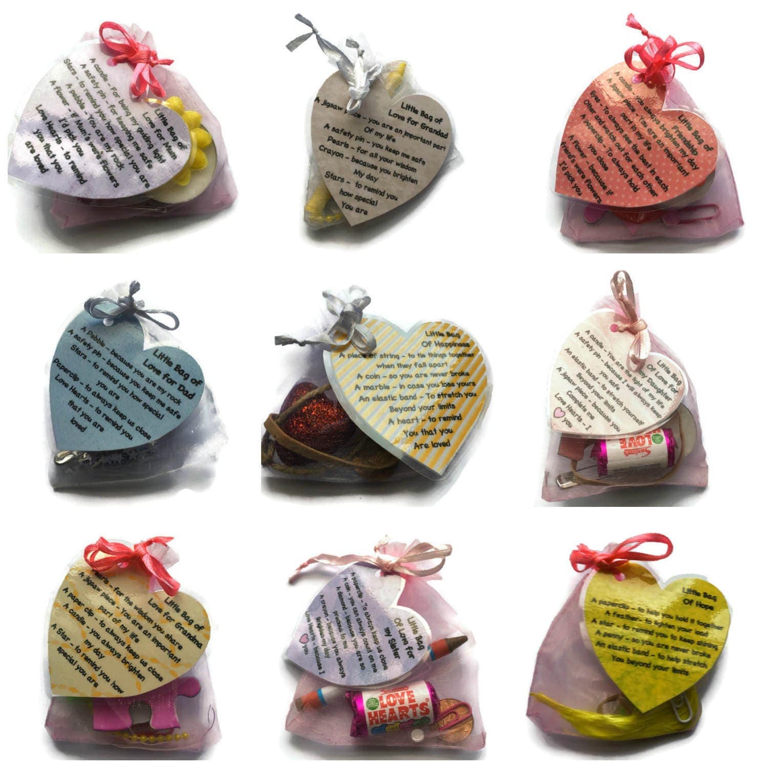 Little Bag of Friendship Bag Bag of Love Happiness Bag