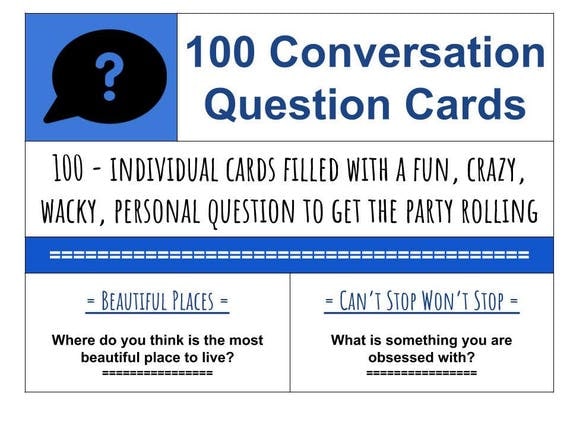 Worksheet Get To Know You Printable 100 conversation starter questions printable cards fun family time getting to know you diy gift jar