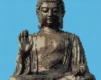 Buddha 6" x 6" Loomed Beading Pattern