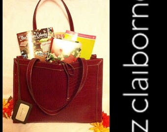 Vintage Liz Claiborne Extra Large Croc Tote Bag