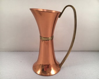Vintage Pitcher - Pitcher - Small Copper Pitcher - Copper Pitcher - Small Pitcher - Made in England - Copper and Brass - Brass and Copper