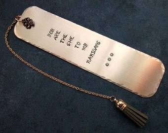 Shenanigans Stamped Metal Brass Bookmark