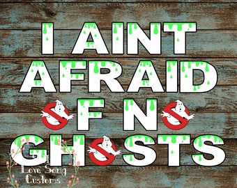 I Aint Afraid of No Ghosts Ghostbusters Themed Printable Banner! Perfect for Any Birthday! INSTANT DOWNLOAD