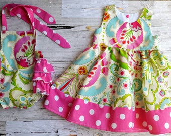 Big Sister Little Sister- Matching Outfits - Siblings Dress - Bubble Romper- Dress - Toddler Girl Dress - Baby girl dress - Photo prop